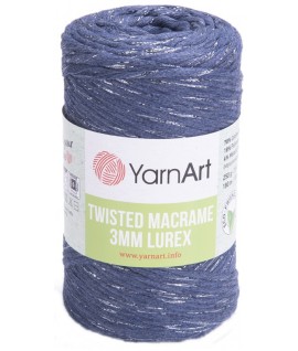 YarnArt Twisted Macrame 3MM Lurex,denim,761