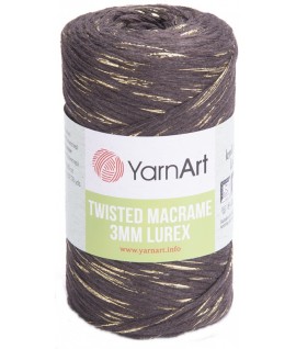 YarnArt Twisted Macrame 3MM Lurex,maro,769