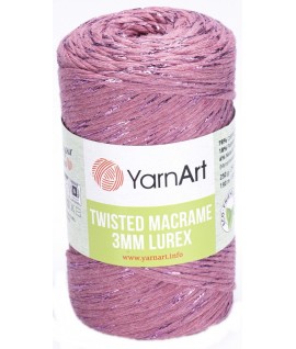 YarnArt Twisted Macrame 3MM Lurex,roz,792