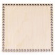 Baza din lemn pentru coșuri tricotate, 16x16 cm