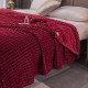 Patura Flannel, rosu inchis, 200x230 cm