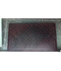 Covor intrare 3D rectangular negru/rosu - 45x75 cm