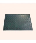 Covor intrare 3D rectangular negru/verde - 45x75 cm